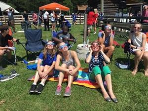 People Viewing Roper Mountain Eclipse